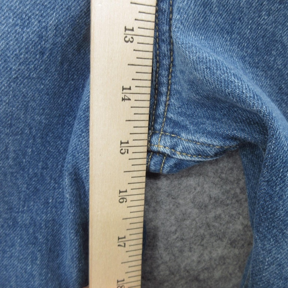 Frame Jeans Womens 33 Blue Le High N Tight Crop Mini Boot High Rise Raw Hem New - Picture 10 of 16